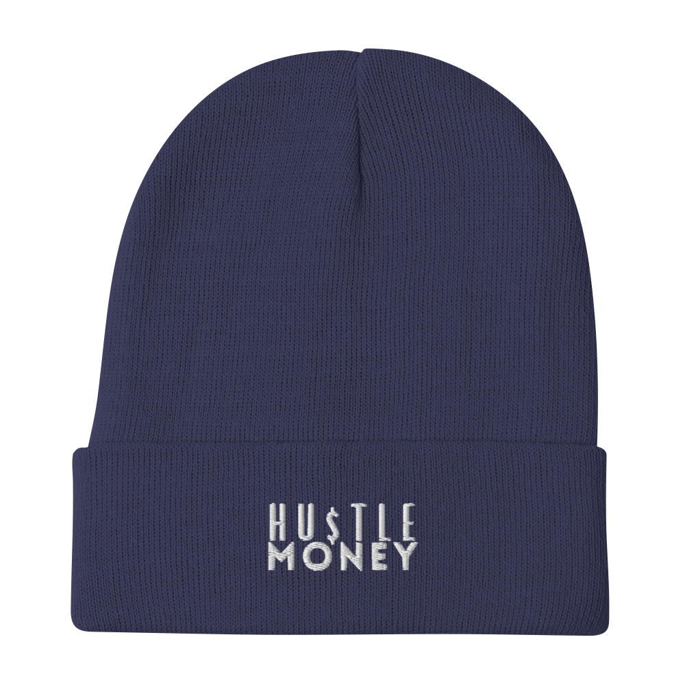 HM Classic Embroidered Beanie (WHT)