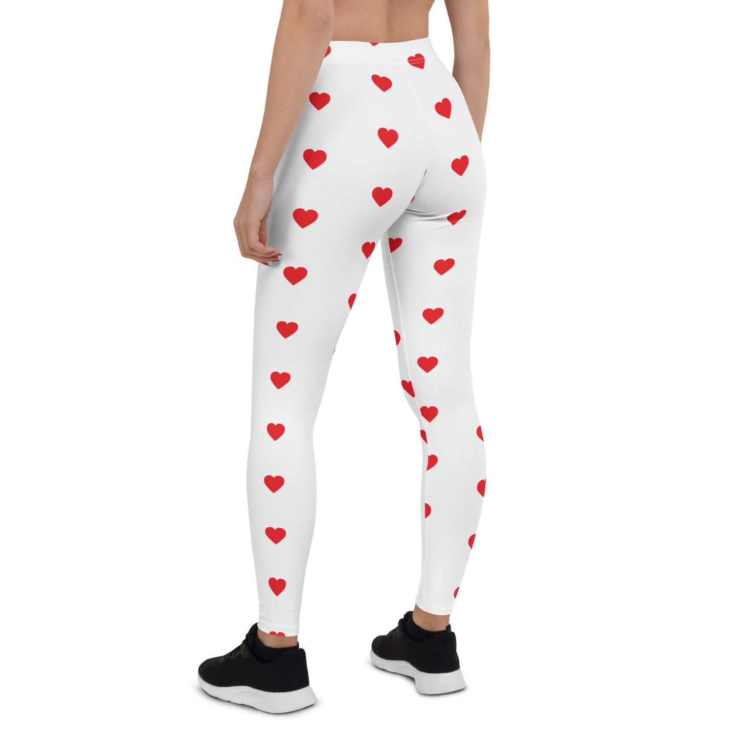 HM Heart Leggings (RED/WHT)