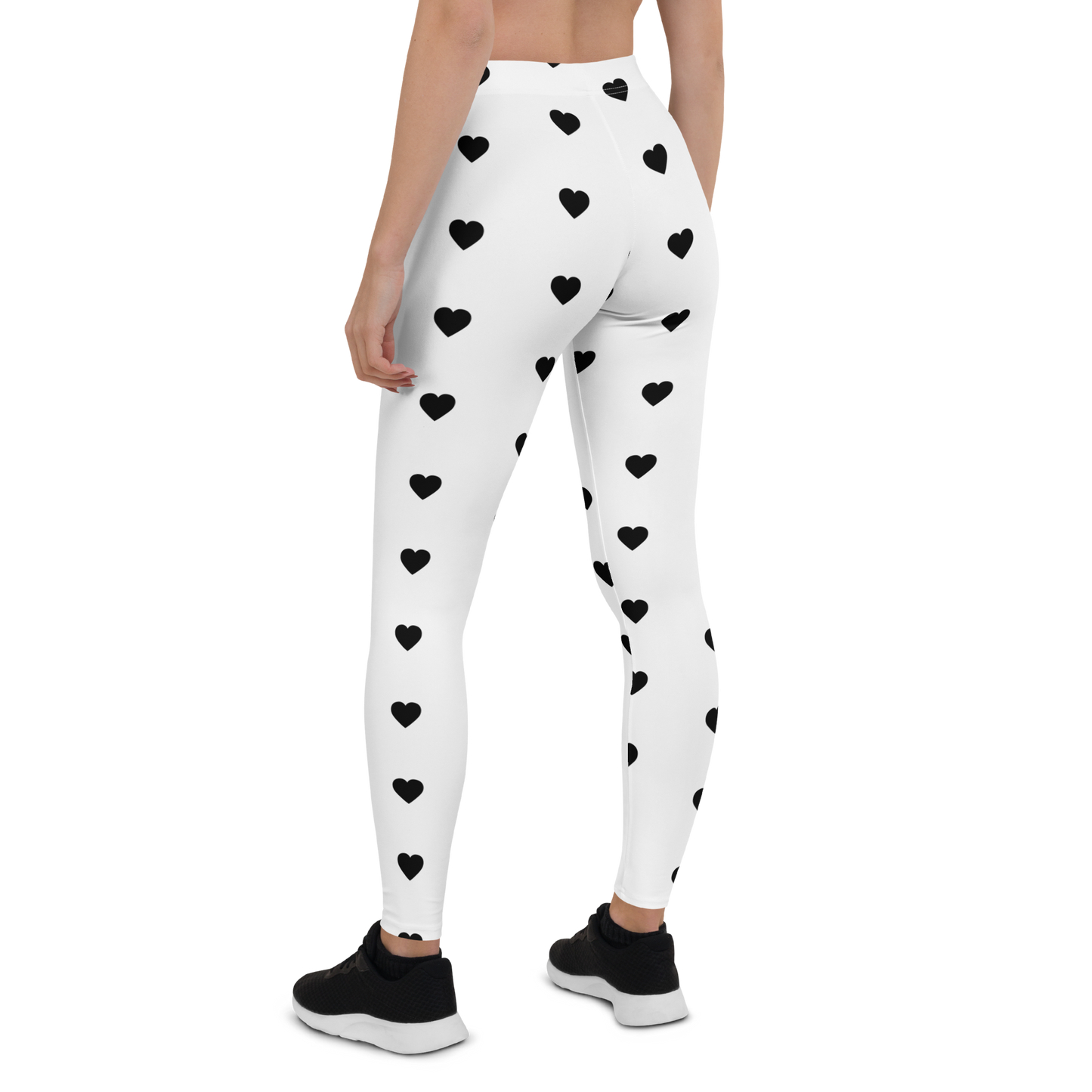 HM Heart Leggings (BLK/WHT/RED)