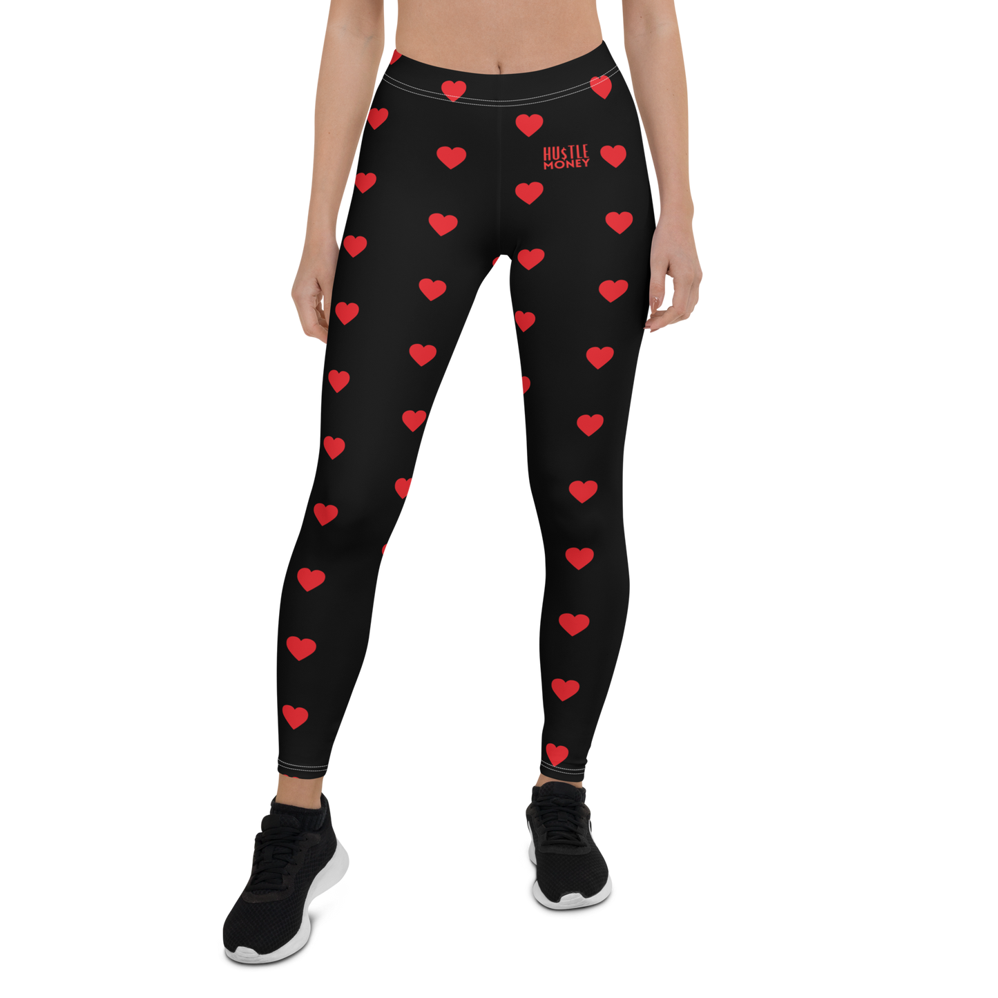 HM Heart Leggings (RED/BLK)