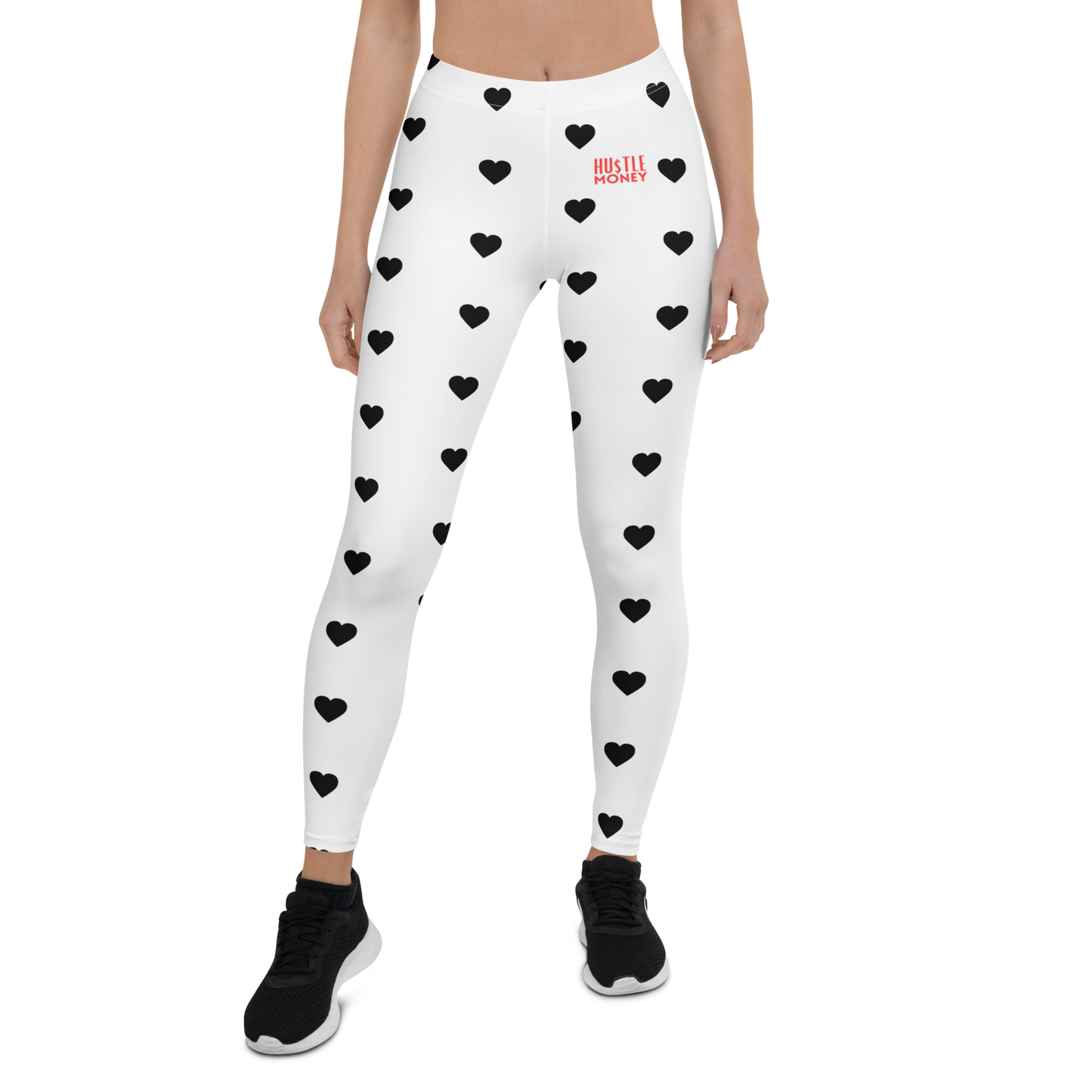 HM Heart Leggings (BLK/WHT/RED)