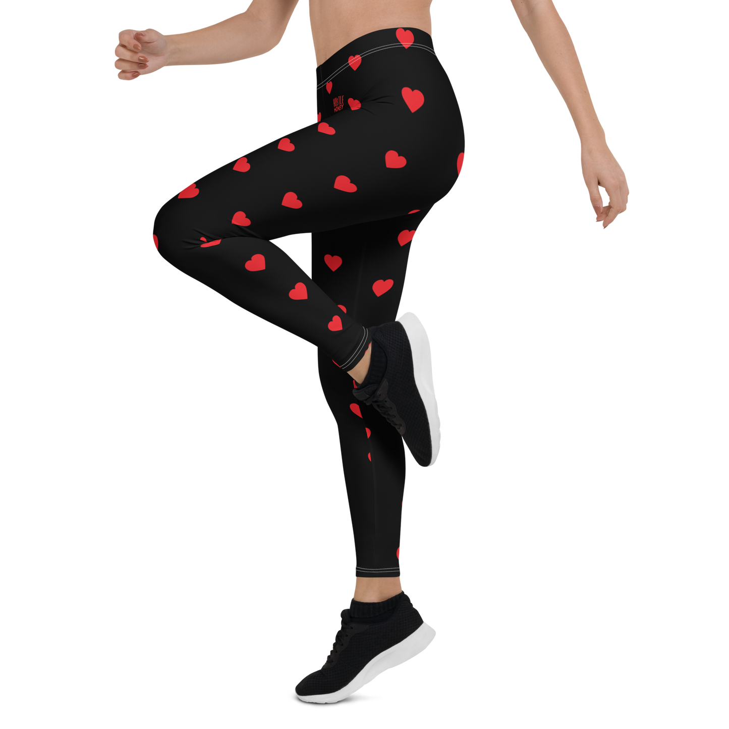 HM Heart Leggings (RED/BLK)