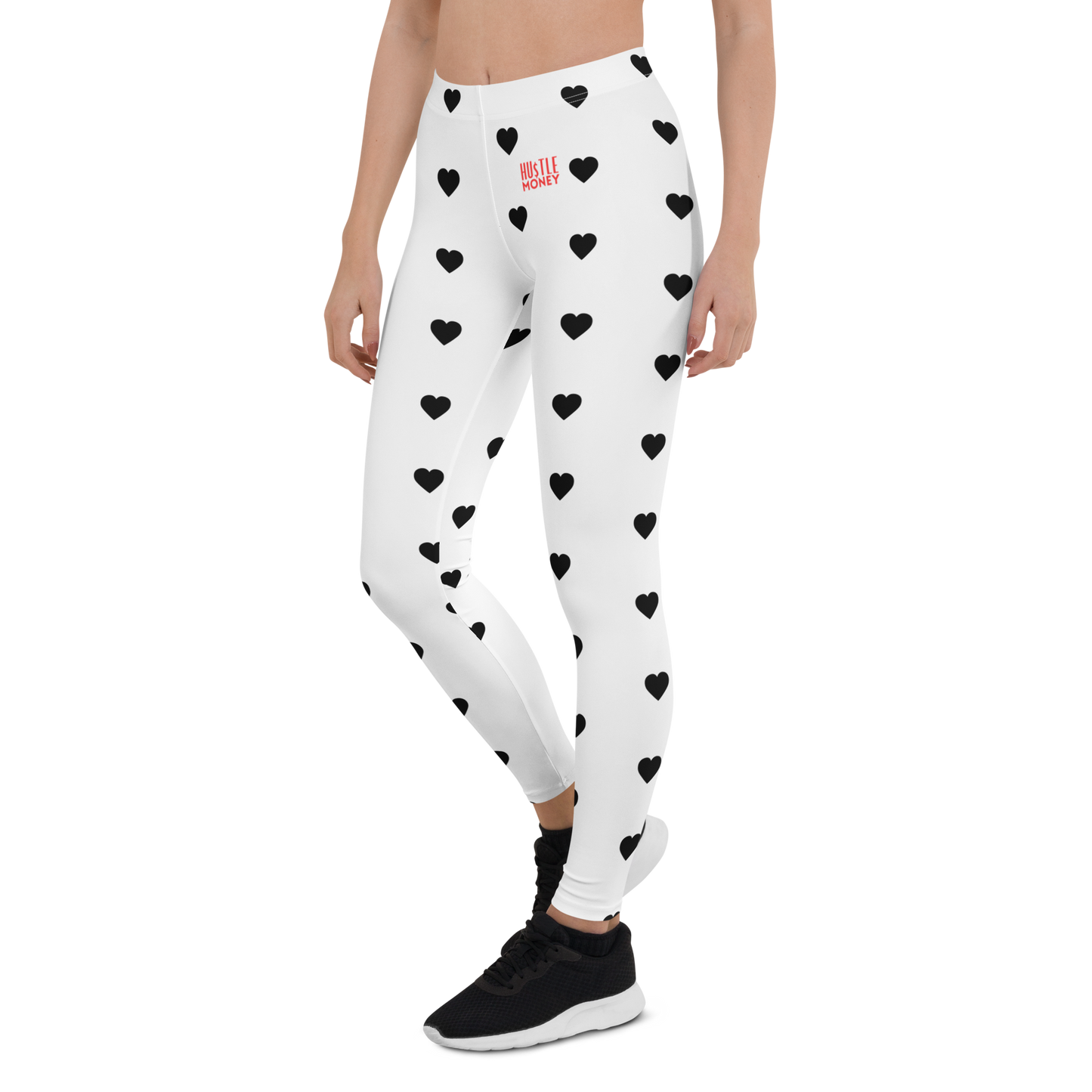 HM Heart Leggings (BLK/WHT/RED)