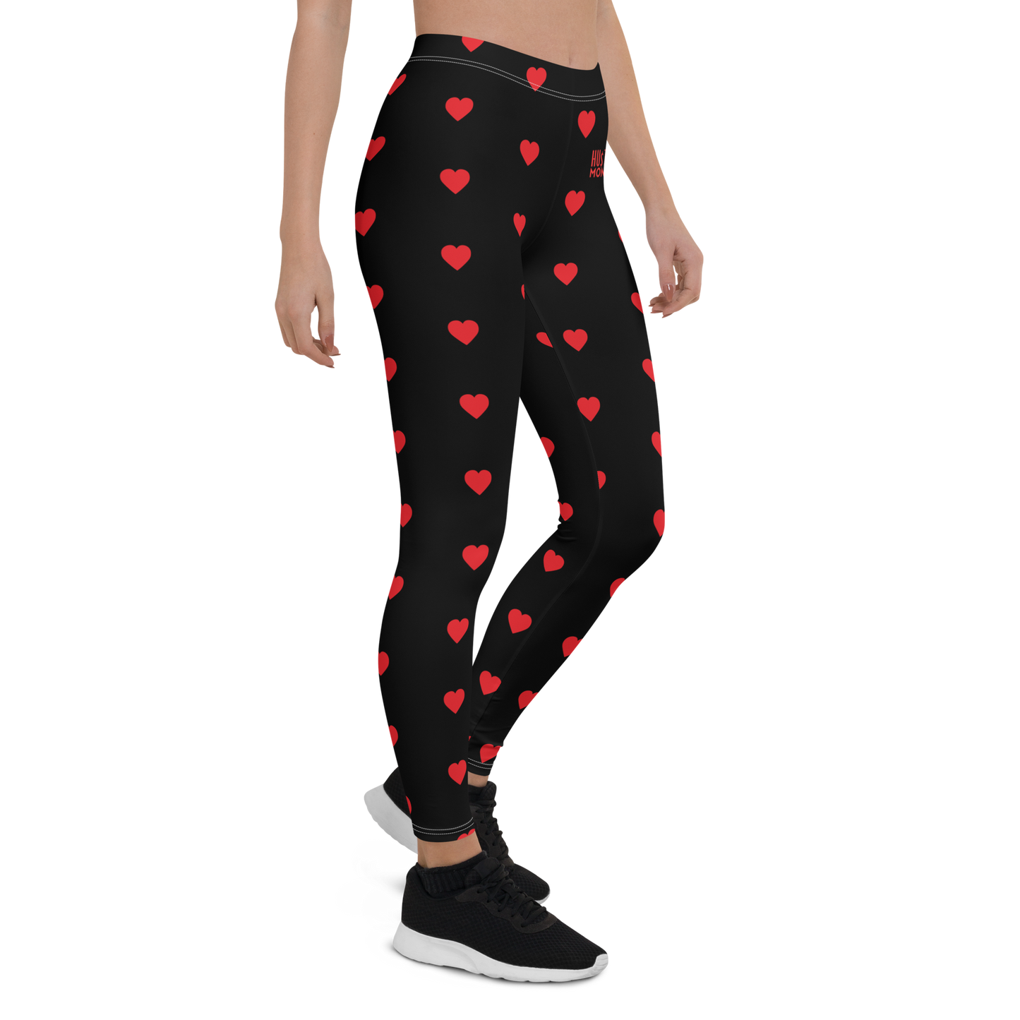 HM Heart Leggings (RED/BLK)