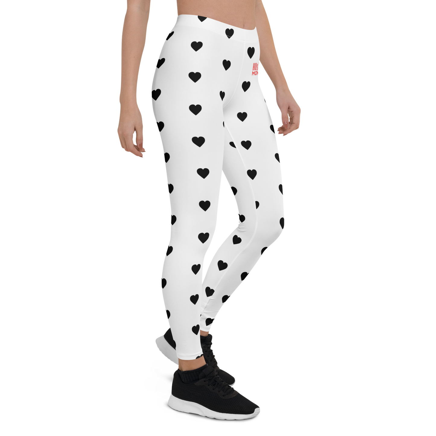 HM Heart Leggings (BLK/WHT/RED)