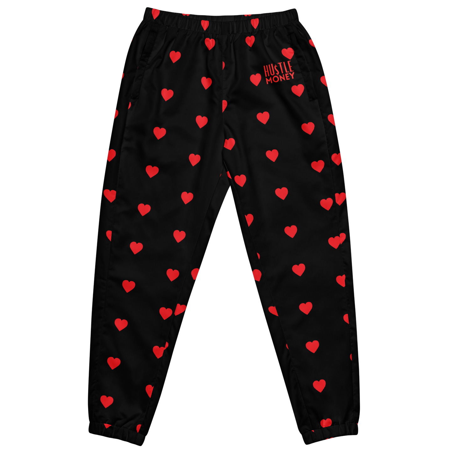 Unisex HM Classic Hearts track pants (RED/BLK)