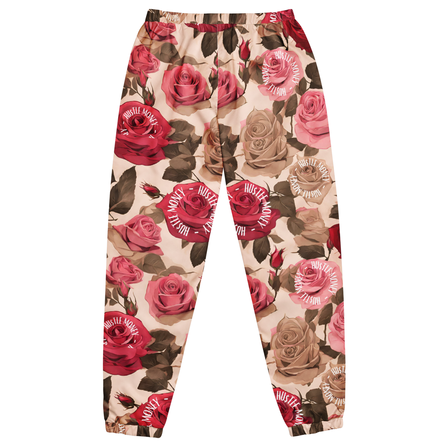 Unisex HM Floral track pants (Red/Blush/Brown)