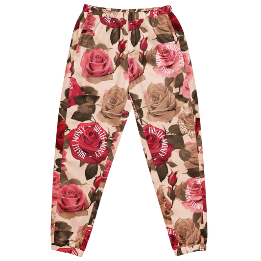 Unisex HM Floral track pants (Red/Blush/Brown)