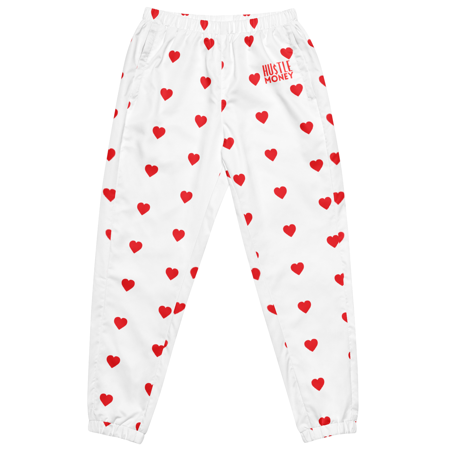 Unisex HM Classic Hearts track pants (RED/WHT)