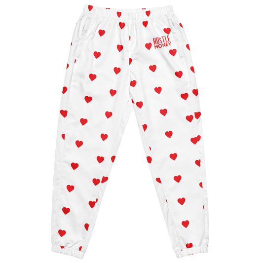 Unisex HM Classic Hearts track pants (RED/WHT)