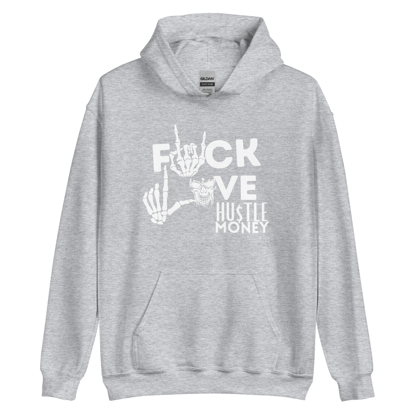 Unisex HM F Love Hoodie #2 (WHT)