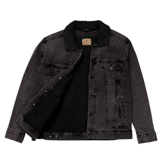 Unisex HM black denim sherpa jacket