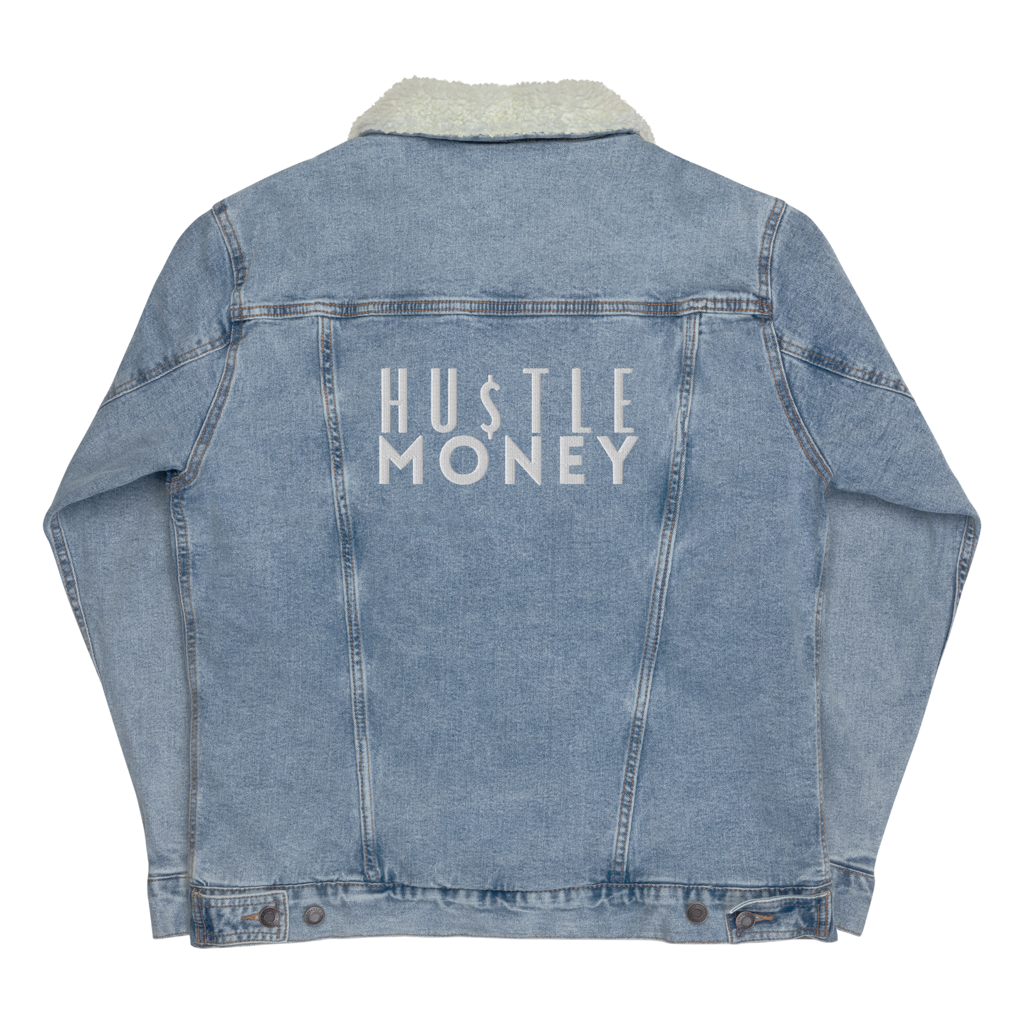 Unisex HM blue denim sherpa jacket